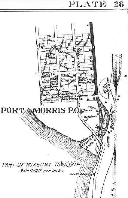 Map of Port Morris, New Jersey, 1887